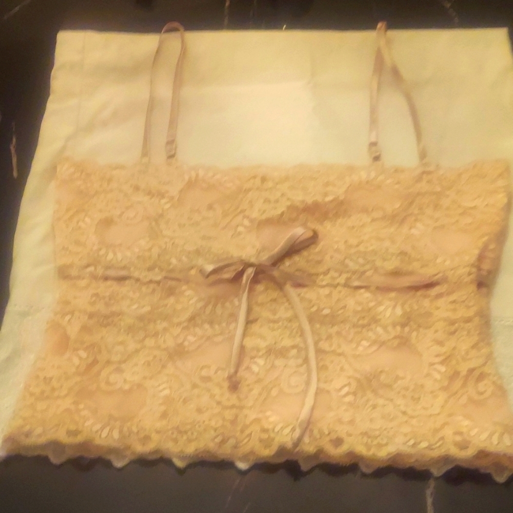 Pink lace  Cami bustier.